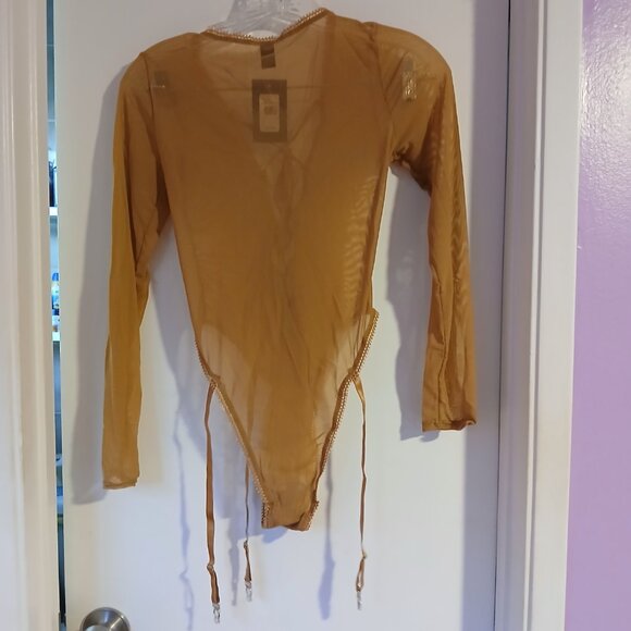 Frederick's of Hollywood Women's Lola Lee Sheer Mesh Long Sleeve Bodysui… - Picture 7 of 8